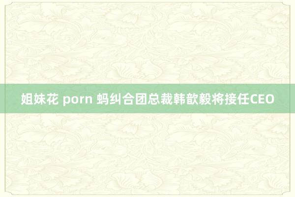 姐妹花 porn 蚂纠合团总裁韩歆毅将接任CEO