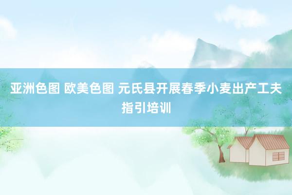 亚洲色图 欧美色图 元氏县开展春季小麦出产工夫指引培训