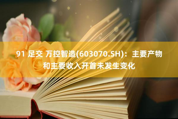 91 足交 万控智造(603070.SH)：主要产物和主要收入开首未发生变化
