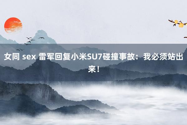 女同 sex 雷军回复小米SU7碰撞事故：我必须站出来！