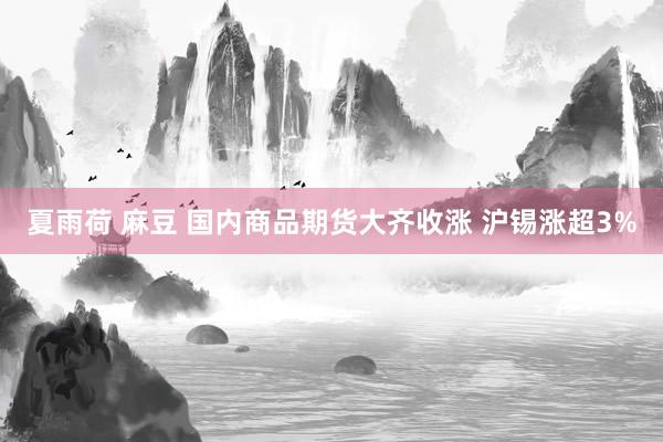 夏雨荷 麻豆 国内商品期货大齐收涨 沪锡涨超3%