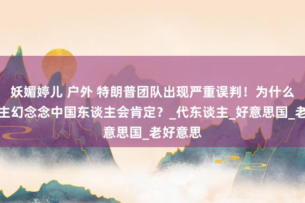 妖媚婷儿 户外 特朗普团队出现严重误判！为什么有东谈主幻念念中国东谈主会肯定？_代东谈主_好意思国_老好意思