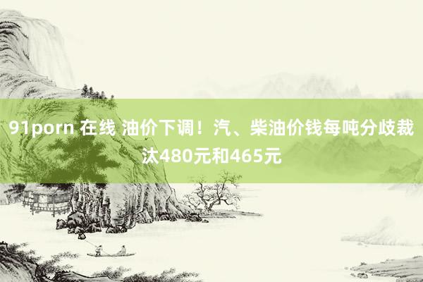 91porn 在线 油价下调！汽、柴油价钱每吨分歧裁汰480元和465元